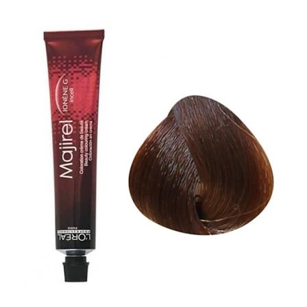 Permanente farvning - L'Oréal - Majirel N°8.34 - Lys gylden kobberblond - 50ml - Ammoniak