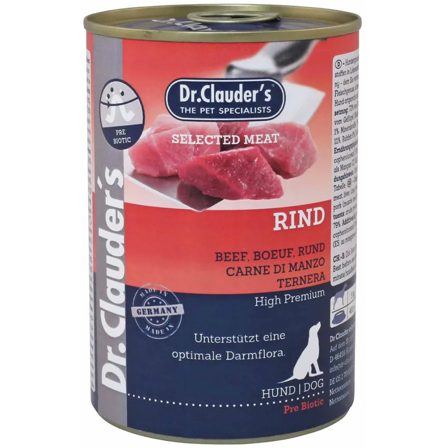 Dr Clauders Prebiotic Beef 400 g Dog Wet Food