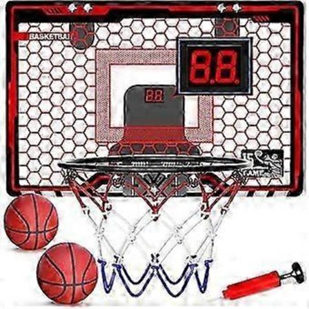 Inomhus Basketkorg för Barn, LED Mini Korg med Elektronisk Resultattavla