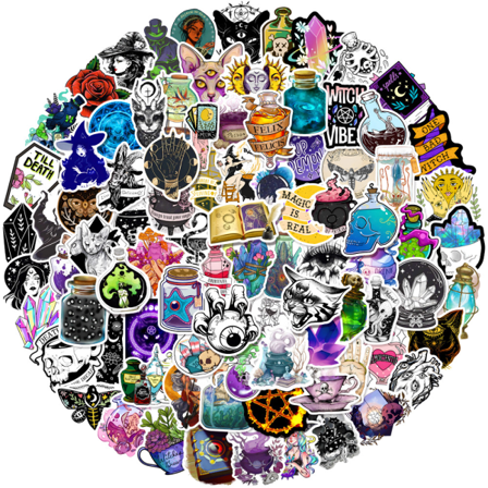 Stickers 100 stk. Psykedeliske klistermærker til voksne, tilbehør Sti