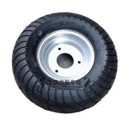 Fyrhjulig Go-kart Sightseeing 6 Tums Däck Atv Utv Dirt Bike 13x6.50-6 Däck Med Nav