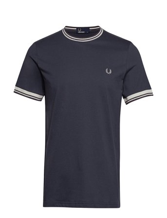 Twin Tipped T-Shirt T-shirts Short-sleeved Blå Fred Perry*Betinget Tilbud