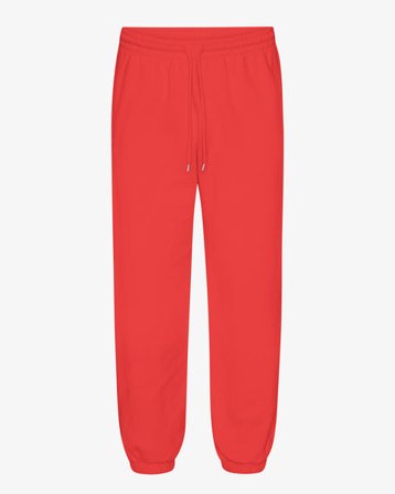Organic Relaxed Sweatpants - Red Tangerine - Male - XS - Sustainable material - Ethical production