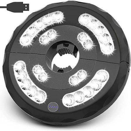 Parasol Lampe 28led Parasol Lys 3 Tilstande Genopladelig Belysning Parasol Lys Og Stor Parasol Til Centerstang Parasol (hvid) Qyroadwolf