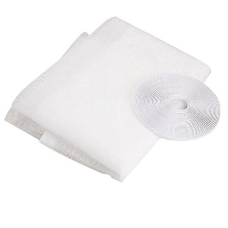 Ikkunoiden hyttysverkko, liima-nauha mukana, 130 cm x 150 cm, valkoinen