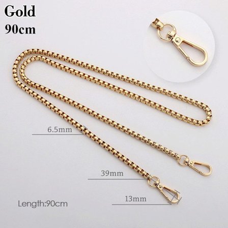 Olkalaukun hihna Käsilaukun kahvat GOLD 90cm