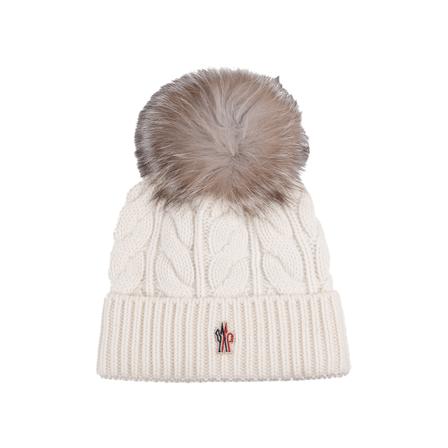 Moncler Beanies , Wit , Dames , Maat: ONE Size Hoeden