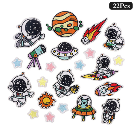 10/12/15/22 St/lot Random Mixed Patch Cartoon E Brodered App