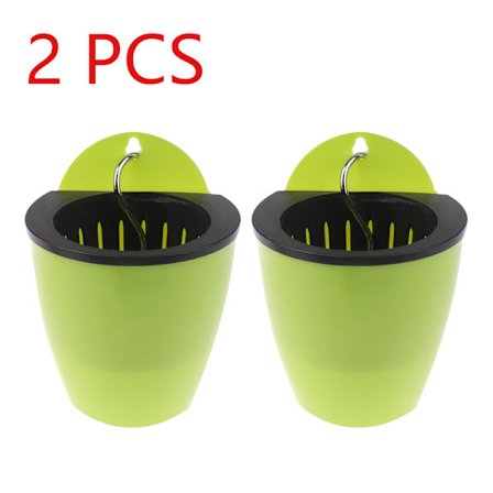 Trädgårdsskötsel Blomkrukor Kreativ vägg Lata blomkrukor Plast Fl Vit 2 st