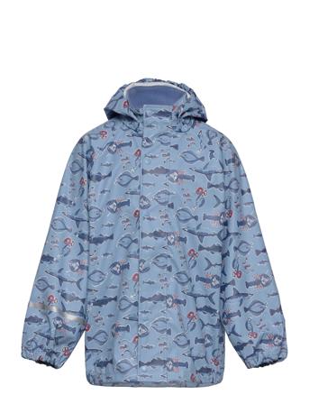 Rainwear Jacket - Aop Outerwear Rainwear Jackets Blue CeLaVi