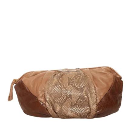 Miu Miu Pre-owned, Pre-owned Leather clutches Bruin, Dames, Maat:ONE Size