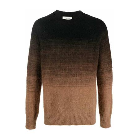 Laneus, Round-neck Knitwear Bruin, Heren, Maat:S