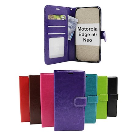 Crazy Horse Motorola Edge 50 Neo Plånboksfodral