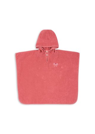 Konges Sløjd Terry Poncho Embroidery Flamingo Plume 5-8 år, Børn & Forældre, Bleer, Stofbleer