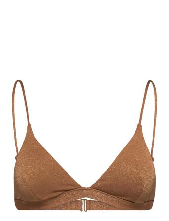Playabella Fixed Tri Swimwear Bikinis Bikini Tops Triangle Bikinitops Ruskea Rip Curl