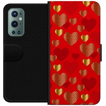Kompatibelt Lommeboketui til OnePlus OnePlus 9 Pro GoldenHearts