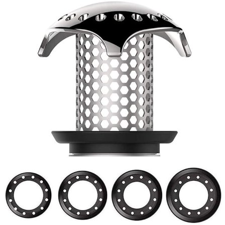 Ruostumattomasta teräksestä valmistettu hiustenkerääjä, suihkukaivon suoja/siivilä, helppo puhdistaa, hiustenkerääjä suihkukaivoon, ruostumattomasta 