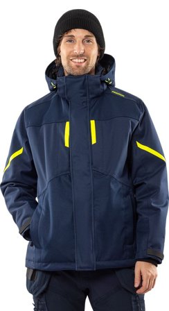 Fristads Herr Airtech vinterjacka 4058 GTC, Marinblå/Neongul