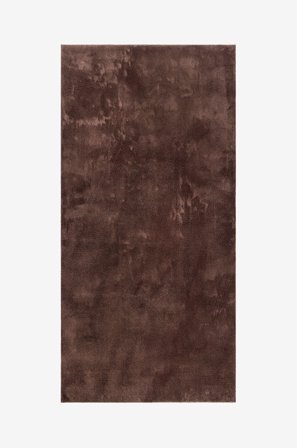 KM Home - Tvättbar matta Soft - Brun - Lugg & ryamattor - 60X110 - Från Homeroom