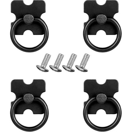 4-pack Vintage Lådknappar Draghandtag, Dekorativa Möbel Dörr Lådhandtag och Ringhandtag med Skruvar för Skåp Garderob Byrå [DB]