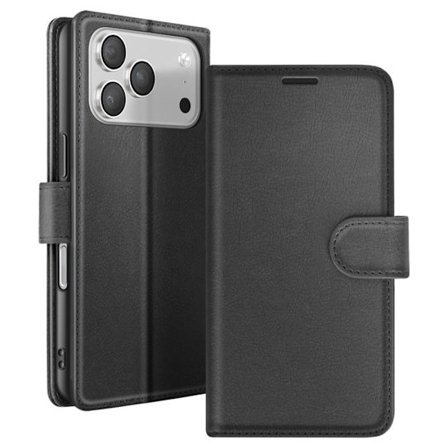 Lompakkoasu - ZANAÉ - iPhone 17 Pro - Musta - Videotuki - Magneettisulka