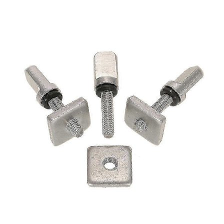 3x Surfbräda Longboard Glidande Fena Skruv & Fenplatta Ersättningskit för Stand Up Paddle Body Board