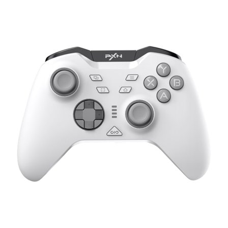 Hvit Gamepad Kun PXN P5 Bluetooth Gamepad med Hall Trigger, 1000Hz, Trippelmodus, Lang Batterilevetid, Ergonomisk Design for Switch, PC, Android,