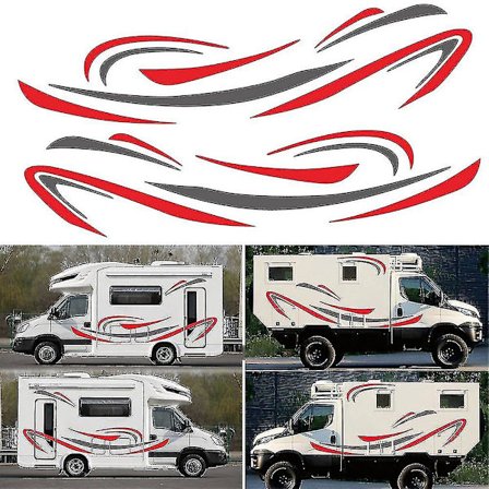 Rv Motorhome Universal Body Sticker Diy Stripes For Caravan Trailer