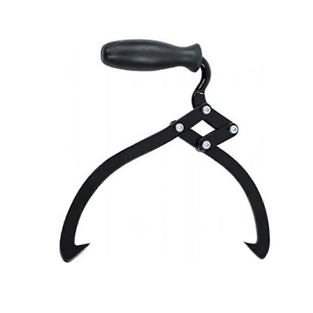 Brændeklips Trætang Brænde Løftetang Trækstål Tang Håndteringsværktøj til Flytning