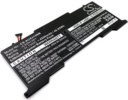 Batteri til notebook, bærbar computer til Asus Zenbook UX31LA, UX31LA-0161A4200U og andre