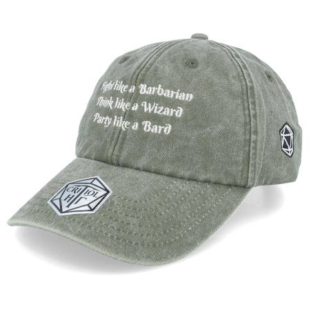 Critiql Hit - Vert unconstructed Casquette - Dungeon Lessons Vintage Washed Olive Dad Cap @ Hatstore
