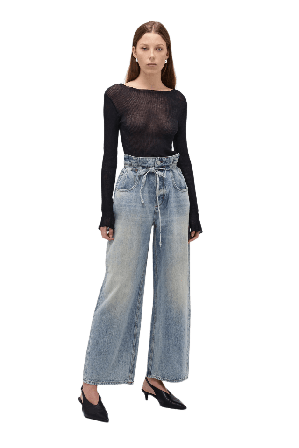 Neuw Yoko Baggy Runway Light Vintage Indigo Jeans Dam Blå w31