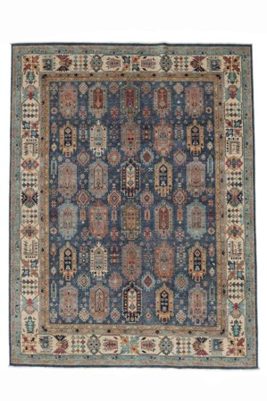 Hand Knotted Kazak Ariana Rug 248X327 Wool Black/Brown Large