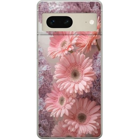Kompatibelt Mobilskal till Google Google Pixel 7 Blomsterdesign Rosa Blommor