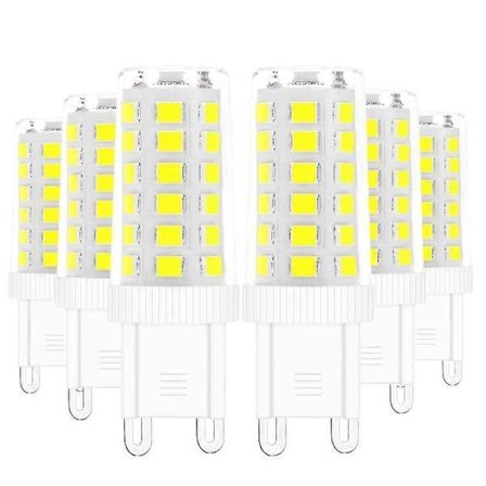 6-pakning 5W G9 LED-lampe, tilsvarende 40W halogenlampe Hvit 6000K