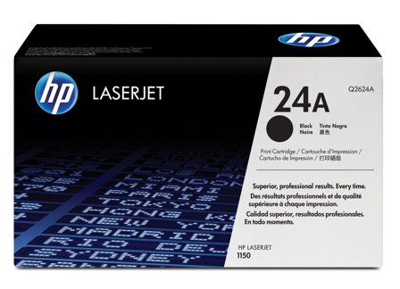 HP 24A - svart - original - LaserJet - tonerpatron (Q2624A)
