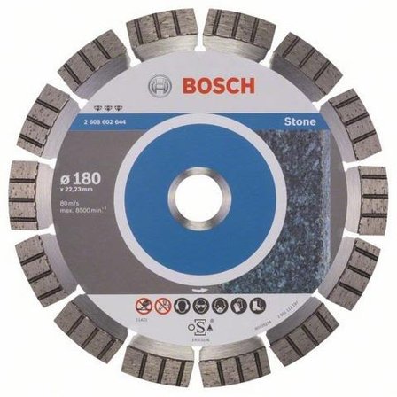 Bosch Best for Stone Kappeskive 180x22,23mm, Maskintilbehør & forbruk