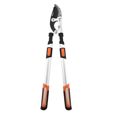 Teleskopiske hagesaks med stempelklipp