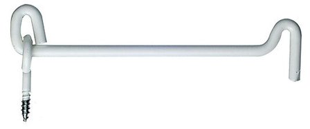 PN-BESLAG STORMKROK 3442 HVIT 260MM