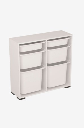 Hanah Home - Opbevaringsenhed Carla - Hvid - Hylder & opbevaring - Fra Homeroom