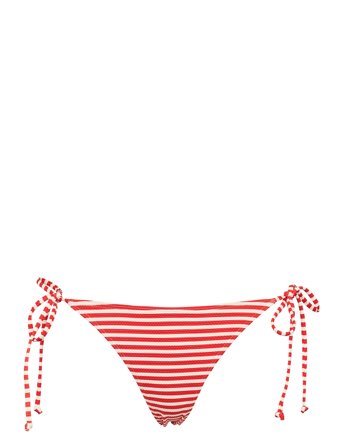 Ibiza Tai Cord Jacquard Swimwear Bikinis Bikini Bottoms Side-tie Bikinis Red Missya