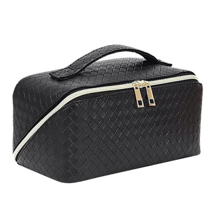 Stor Rejse-Taske i PU-Læder til Makeup og Kosmetik - Organiseret med Lynlås