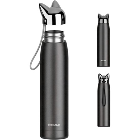 Sød Kat Vandflaske Isoleret Termisk Vakuum Vandflaske