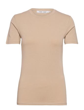 Ester Ss 265 T-shirts & Tops Short-sleeved Beige Samsøe Samsøe