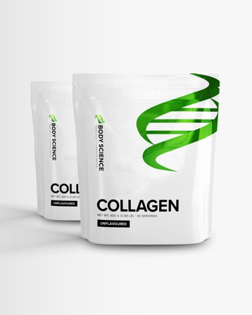 2 x Body Science Collagen - 400g - Unflavoured - Kollagen