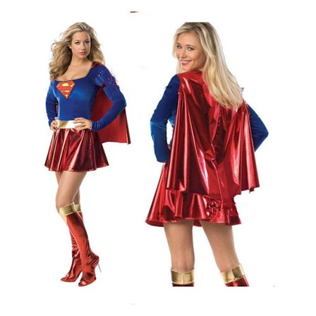 Naisten TV-ohjelman Supergirl-mekko
