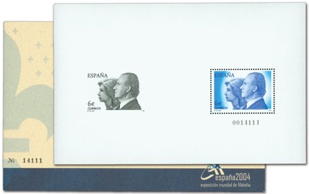 Spanien - Udstillingsminiark - Miniark med gravure