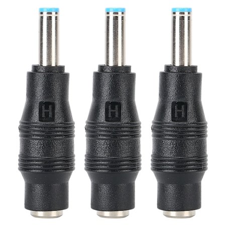 3kpl Virtalähdeadapteri 5,5x2,1mm Naaras - 4,5x3,0 Uros Laturin Pistoke HP Kannettavalle