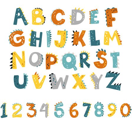 26 bogstaver og tal tidlig læring vægklistermærker til stue soveværelse vægdekoration