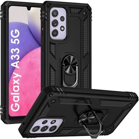 Coque - Phonillico - Samsung Galaxy A33 5G - Stöttålig - Militär - 360° Rotationsring